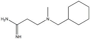 3-[(cyclohexylmethyl)(methyl)amino]propanimidamide 구조식 이미지