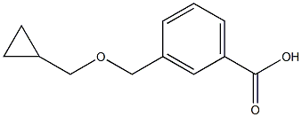 3-[(cyclopropylmethoxy)methyl]benzoic acid Structure