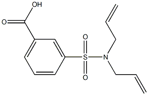 3-[(diallylamino)sulfonyl]benzoic acid Structure