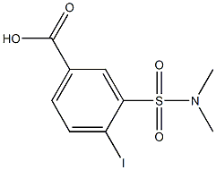 3-[(dimethylamino)sulfonyl]-4-iodobenzoic acid 구조식 이미지