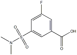 3-[(dimethylamino)sulfonyl]-5-fluorobenzoic acid Structure