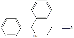 3-[(diphenylmethyl)amino]propanenitrile Structure