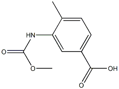 3-[(methoxycarbonyl)amino]-4-methylbenzoic acid 구조식 이미지