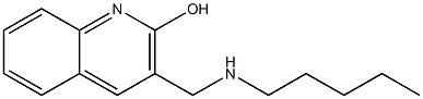 3-[(pentylamino)methyl]quinolin-2-ol 구조식 이미지