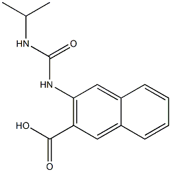 3-[(propan-2-ylcarbamoyl)amino]naphthalene-2-carboxylic acid Structure