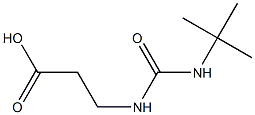 3-[(tert-butylcarbamoyl)amino]propanoic acid 구조식 이미지