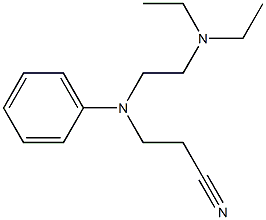 3-[[2-(diethylamino)ethyl](phenyl)amino]propanenitrile 구조식 이미지