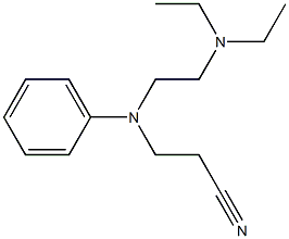 3-[[2-(diethylamino)ethyl](phenyl)amino]propanenitrile Structure