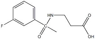 3-[1-(3-fluorophenyl)acetamido]propanoic acid 구조식 이미지