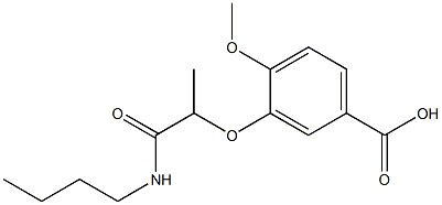 3-[1-(butylcarbamoyl)ethoxy]-4-methoxybenzoic acid Structure