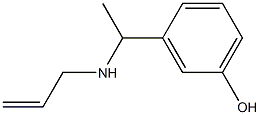 3-[1-(prop-2-en-1-ylamino)ethyl]phenol Structure