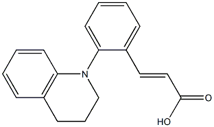 3-[2-(1,2,3,4-tetrahydroquinolin-1-yl)phenyl]prop-2-enoic acid Structure