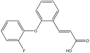 3-[2-(2-fluorophenoxy)phenyl]prop-2-enoic acid 구조식 이미지