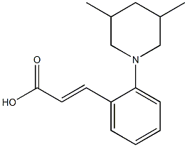 3-[2-(3,5-dimethylpiperidin-1-yl)phenyl]prop-2-enoic acid 구조식 이미지