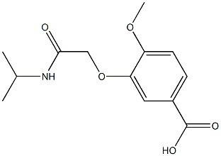 3-[2-(isopropylamino)-2-oxoethoxy]-4-methoxybenzoic acid 구조식 이미지