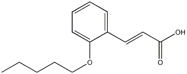 3-[2-(pentyloxy)phenyl]prop-2-enoic acid 구조식 이미지
