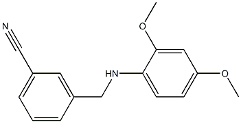 3-{[(2,4-dimethoxyphenyl)amino]methyl}benzonitrile Structure