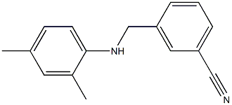 3-{[(2,4-dimethylphenyl)amino]methyl}benzonitrile 구조식 이미지