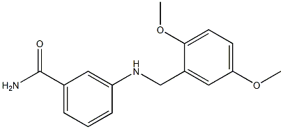 3-{[(2,5-dimethoxyphenyl)methyl]amino}benzamide 구조식 이미지