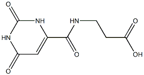 3-{[(2,6-dioxo-1,2,3,6-tetrahydropyrimidin-4-yl)carbonyl]amino}propanoic acid 구조식 이미지