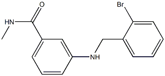 3-{[(2-bromophenyl)methyl]amino}-N-methylbenzamide Structure