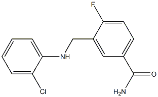 3-{[(2-chlorophenyl)amino]methyl}-4-fluorobenzamide Structure