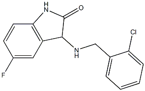 3-{[(2-chlorophenyl)methyl]amino}-5-fluoro-2,3-dihydro-1H-indol-2-one 구조식 이미지
