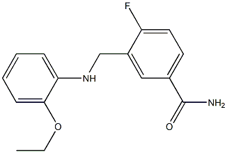 3-{[(2-ethoxyphenyl)amino]methyl}-4-fluorobenzamide Structure