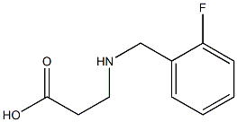 3-{[(2-fluorophenyl)methyl]amino}propanoic acid Structure