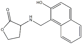 3-{[(2-hydroxynaphthalen-1-yl)methyl]amino}oxolan-2-one 구조식 이미지