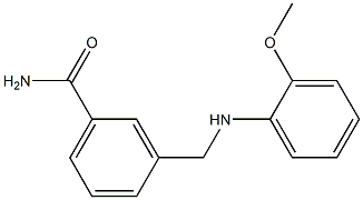 3-{[(2-methoxyphenyl)amino]methyl}benzamide 구조식 이미지