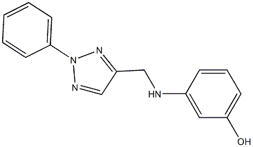3-{[(2-phenyl-2H-1,2,3-triazol-4-yl)methyl]amino}phenol 구조식 이미지