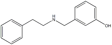 3-{[(2-phenylethyl)amino]methyl}phenol 구조식 이미지