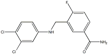 3-{[(3,4-dichlorophenyl)amino]methyl}-4-fluorobenzamide 구조식 이미지