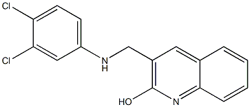 3-{[(3,4-dichlorophenyl)amino]methyl}quinolin-2-ol 구조식 이미지