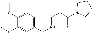 3-{[(3,4-dimethoxyphenyl)methyl]amino}-1-(pyrrolidin-1-yl)propan-1-one Structure