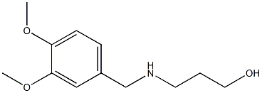 3-{[(3,4-dimethoxyphenyl)methyl]amino}propan-1-ol Structure