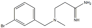 3-{[(3-bromophenyl)methyl](methyl)amino}propanimidamide 구조식 이미지
