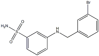 3-{[(3-bromophenyl)methyl]amino}benzene-1-sulfonamide Structure