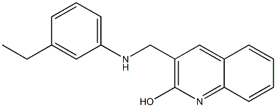 3-{[(3-ethylphenyl)amino]methyl}quinolin-2-ol Structure