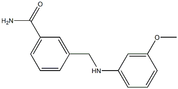 3-{[(3-methoxyphenyl)amino]methyl}benzamide Structure