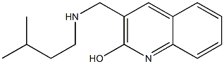 3-{[(3-methylbutyl)amino]methyl}quinolin-2-ol Structure