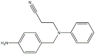 3-{[(4-aminophenyl)methyl](phenyl)amino}propanenitrile 구조식 이미지