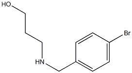 3-{[(4-bromophenyl)methyl]amino}propan-1-ol Structure