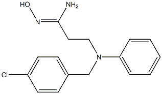 3-{[(4-chlorophenyl)methyl](phenyl)amino}-N'-hydroxypropanimidamide Structure
