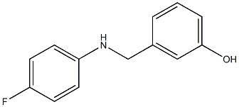 3-{[(4-fluorophenyl)amino]methyl}phenol 구조식 이미지