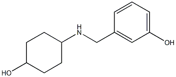 3-{[(4-hydroxycyclohexyl)amino]methyl}phenol Structure