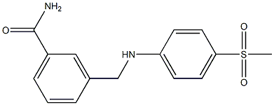 3-{[(4-methanesulfonylphenyl)amino]methyl}benzamide 구조식 이미지