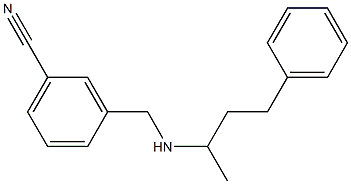 3-{[(4-phenylbutan-2-yl)amino]methyl}benzonitrile 구조식 이미지