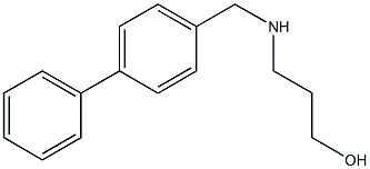 3-{[(4-phenylphenyl)methyl]amino}propan-1-ol 구조식 이미지